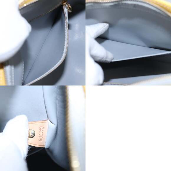 LOUIS VUITTON Monogram Vernis Houston Hand Bag Baby Blue M91005 - Picture 13 of 13